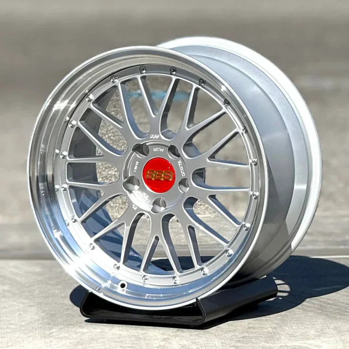 BBS LM Forged Wheel – Diamond Black / Silver Face + Polish Lip (Single)
