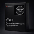 OEM Audi Floating Center Caps - Gloss Black (LEDs)