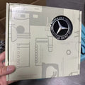 OEM Mercedes-Benz Floating Center Caps - Black Wheat