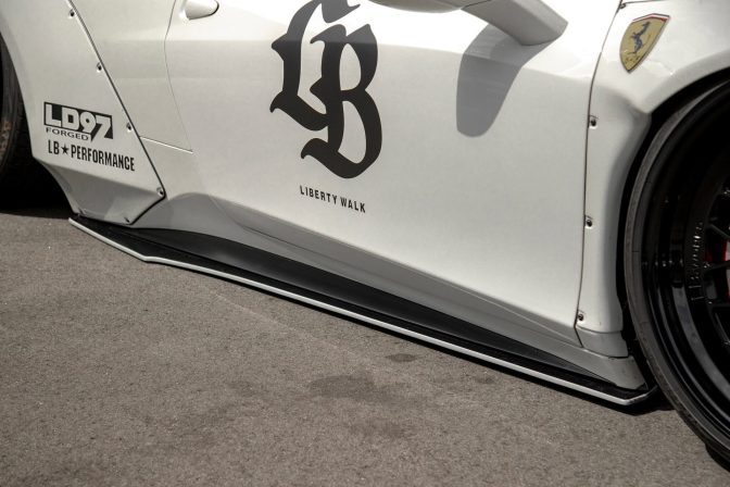LBWK Style Widebody Lip Spoiler Kit for Ferrari 458