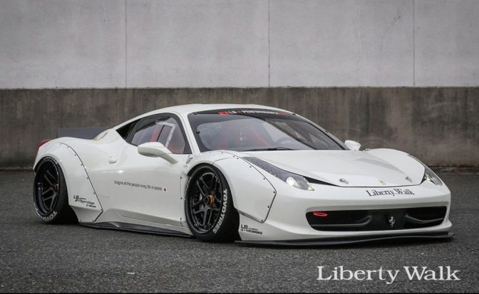 LBWK Style Widebody Lip Spoiler Kit for Ferrari 458