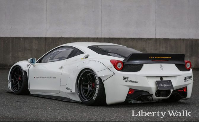 LBWK Style Widebody Lip Spoiler Kit for Ferrari 458