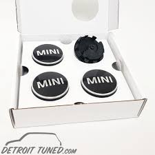 MINI Floating Wheel Center Caps – Gloss Black with LED