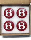 Bentley Floating Wheel Center Caps – Red / White with LED
