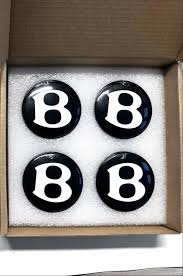 Bentley Floating Wheel Center Caps – Black / White with LED