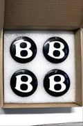 Bentley Floating Wheel Center Caps – Black / White with LED